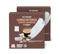by Amazon Cápsulas de Café Lungo Intenso de Plástico Compatibles con Nespresso, Tostado Medio, 100 Unidades (2 Paquetes de 50), Certificadas por Rainforest Alliance