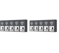 by Amazon - Cápsulas de café Ristretto, tueste medio, compatibles con Nespresso, 100 unidades, 5 paquetes de 20, certificado Rainforest Alliance (Paquete de 2)