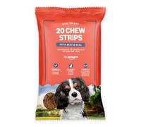 by Amazon - Chucherías para Perros - 20 Tiras de Ternera, 200 g