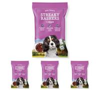 by Amazon - Chucherías para Perros - Lonchas de panceta, 85g (Paquete de 4)