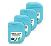 By Amazon Hilo dental encerado, sabor a menta, 50 m, 4 unidades