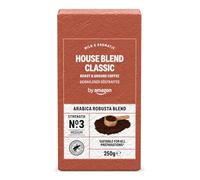 by Amazon House Blend - Mezcla de arábica molida y robusta, 250 g, 1 paquete