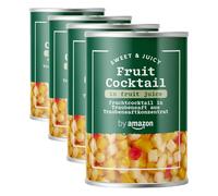 by Amazon Macedonia De Frutas En Zumo De Fruta, 411g (Paquete de 4)