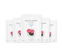by Amazon, Mascarilla facial de agua de cactus con efecto hidratante, 18 ml, paquete de 5 unidades