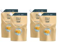 by Amazon Recambio de jabón de manos de miel y leche, 2 x 1000 ml (Paquete de 2)