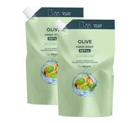 by Amazon Recambio de jabón de manos de oliva, 2 x 1000 ml
