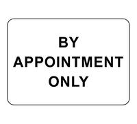 By Appointment Only - Letrero decorativo para patio al aire libre, 8 x 12 pulgadas