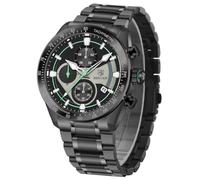 BY BENYAR Relojes clásicos para hombre, relojes de pulsera militares de acero inoxidable con calendario, impermeables y resistentes a los arañazos, cronógrafo multifunción luminoso analógico de cuarzo