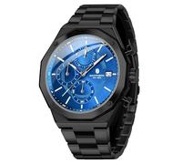 BY BENYAR Relojes para Hombre Reloj de Pulsera de Lujo de Acero Inoxidable 50M Impermeable Movimiento analógico Fecha Reloj Elegante Regalo para Hombres