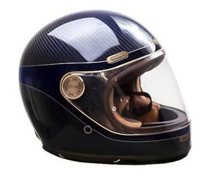 BY CITY Cascos Roadster III Golden / Blue Carbon XL