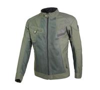 BY CITY - Chaqueta Summer Route Hombre - Tejido De Malla Perforada Y Cordura - Material Reflectante En Pecho, Espalda Y Cuello - Ajustable En Cintura, Brazos Y Cuello - Talla L - Verde
