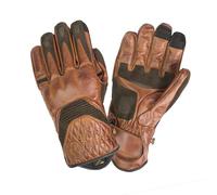 BY CITY | Guantes de Invierno para Moto CAFÉ III Man | Guantes de Piel | Protecciones en Nudillos | Zonas Acolchadas | Refuerzo Antiabrasión en la Palma | Membrana Impermeable (M, Brown)