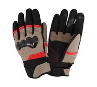 BY CITY - Guantes Cali Man - Alta Resistencia a la Abrasión - Protecciones de Nudillos en TPU - Función Táctil para Dispositivos - Cierre de Velcro Seguro - Talla S - Marrón
