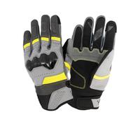 BY CITY - Guantes Cali Man - Tejido Cordura Resistente a la Abrasión - Protecciones de Nudillos en TPU - Función Táctil Índice y Pulgar - Ajuste Velcro Muñeca - Talla S - Gris