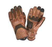 BY CITY | Guantes de Invierno para Moto CAFÉ III Man | Guantes de Piel | Protecciones en Nudillos | Zonas Acolchadas | Refuerzo Antiabrasión en la Palma | Membrana Impermeable (M, Brown)