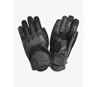 BY CITY | Guantes de Invierno para Moto CAFÉ III Man | Guantes de Piel | Protecciones en Nudillos | Zonas Acolchadas | Refuerzo Antiabrasión en la Palma | Membrana Impermeable (S, Black)