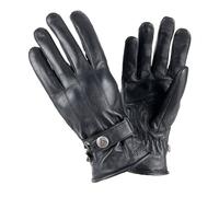 BY CITY | Guantes de Invierno para Moto Elegant Man | Guantes de Piel | Protecciones en Nudillos | Zonas Acolchadas | Refuerzo Antiabrasión en la Palma | Membrana Impermeable (M, Black)