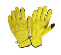 BY CITY | Guantes de Verano para Moto Pilot II Man | Guantes de Piel | Protecciones Rígidas en Nudillos | Zonas Acolchadas | Refuerzo Antiabrasión en la Palma | Transpirables
