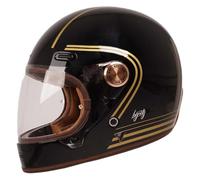By City Casco Roadster III Gold Black , Fibra de Vidrio, Interior Desmontable (M)