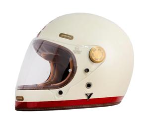 BY CITY - Helmet Roadster III Race - Carcasa De Fibra De Vidrio Resistente Y Ligera - Relleno Multi-Densidad Que Absorbe Impactos - Visor Inyectado para Visión Clara Y Sin Distorsiones - Talla L