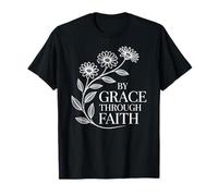 by Grace Through Faith - Verso bíblico Inspirador Floral Camiseta