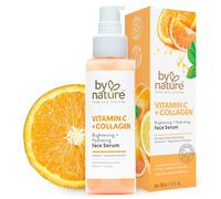 By Nature - De Nueva Zelanda | Vitamina C + colágeno - Iluminador e hidratante - Suero facial | Fórmula vegana con extracto de cúrcuma | 90 ml