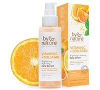 By Nature - De Nueva Zelanda | Vitamina C + colágeno - Iluminador e hidratante - Suero facial | Fórmula vegana con extracto de cúrcuma | 90 ml