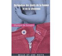 By Olympe de Gouges Declaration des droits de la femme et de la citoyenne [Mass Market Paperback]