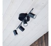 By Rydéns Correct foco de techo 4 luces negro mate