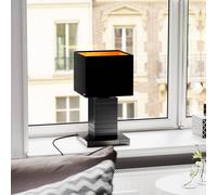 By Rydéns Crazy lámpara de mesa textil, negro mate