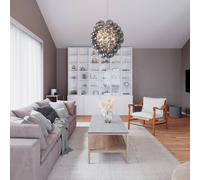 By Rydéns Deluxe colgante vidrio Ø 64 cm gris humo