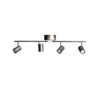 By Rydéns Foco de techo con 4 focos Correct Gris acero