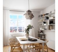 By Rydéns Lámpara colgante Dolores Ø 30 cm gris humo