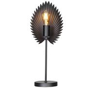 By Rydens Lámpara de Mesa Aruba - Diseño Moderno en Mate, Luz Ambiental Cálida, Compatible con Bombilla LED E27, Estilo Contemporáneo para Interiores (Black)