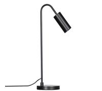 By Rydens Lámpara de Mesa Curve - Diseño Moderno de Metal Mate de 50cm, Compatible con GU10 LED, Cable de 2m con Interruptor, Iluminación Ajustable para Dormitorio, Oficina o Sala