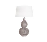 By Rydéns Lámpara de mesa Lofty Satin/white. pie de lámpara de metal