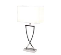 By Rydéns Lámpara de mesa Omega 52 cm cromo-blanco