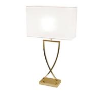 By Rydéns Lámpara de mesa Omega 52 cm latón-blanco