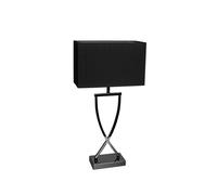 By Rydéns Lámpara de mesa Omega negro/cromo. h52