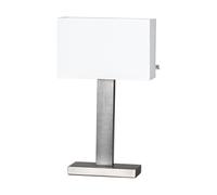 By Rydéns Lámpara de mesa Prime 47 cm Acero cepillado-pantalla blanca