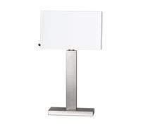 By Rydéns Lámpara de mesa Prime 69 cm Acero cepillado-pantalla blanca