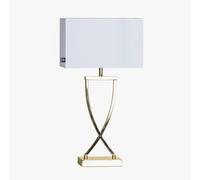 By Rydéns Omega lámpara de mesa latón/blanco altura 52cm