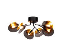 By Rydéns Plafón Turno Ø66 cm Negro mate-dorado