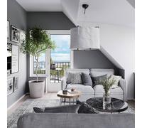 By Rydéns Softy lámpara colgante pantalla lino Ø 60 cm