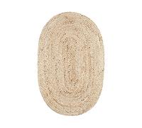 BY SIGRIS Alfombra de Felpudo Marrón de 100% Yute 1 * 55 * 85cm