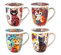 BY SIGRIS Mug gato 4 diferentes con caja regalo