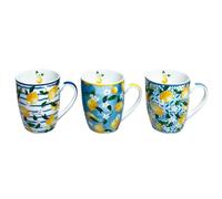 BY SIGRIS Mug Limones con Caja Regalo - Taza de Porcelana Ideal para Regalos y Decoración de Cocina