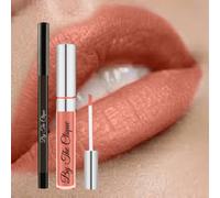 By The Clique Premium Matte Liquid Lipstick and Liner Set | Sun Kissed | Soft Peach Tinted Nude | Long Lasting Ultra Wear | Perfect Texture