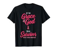 by The Grace God I'm A Survivor Breast Cancer Awareness Camiseta