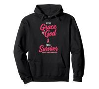 by The Grace God I'm A Survivor Breast Cancer Awareness Sudadera con Capucha